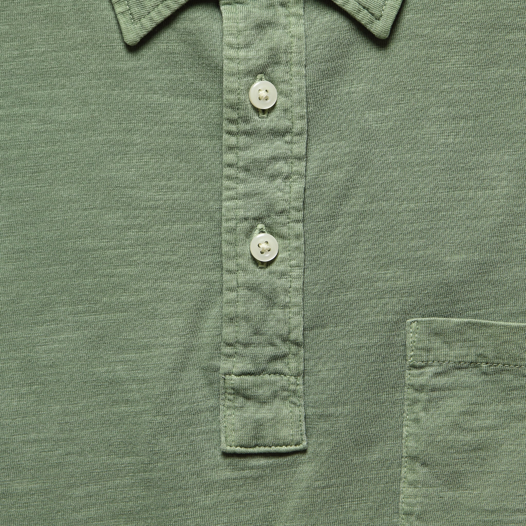 Garment Dyed Polo Shirt - Spring Olive - Faherty - STAG Provisions - Tops - S/S Knit