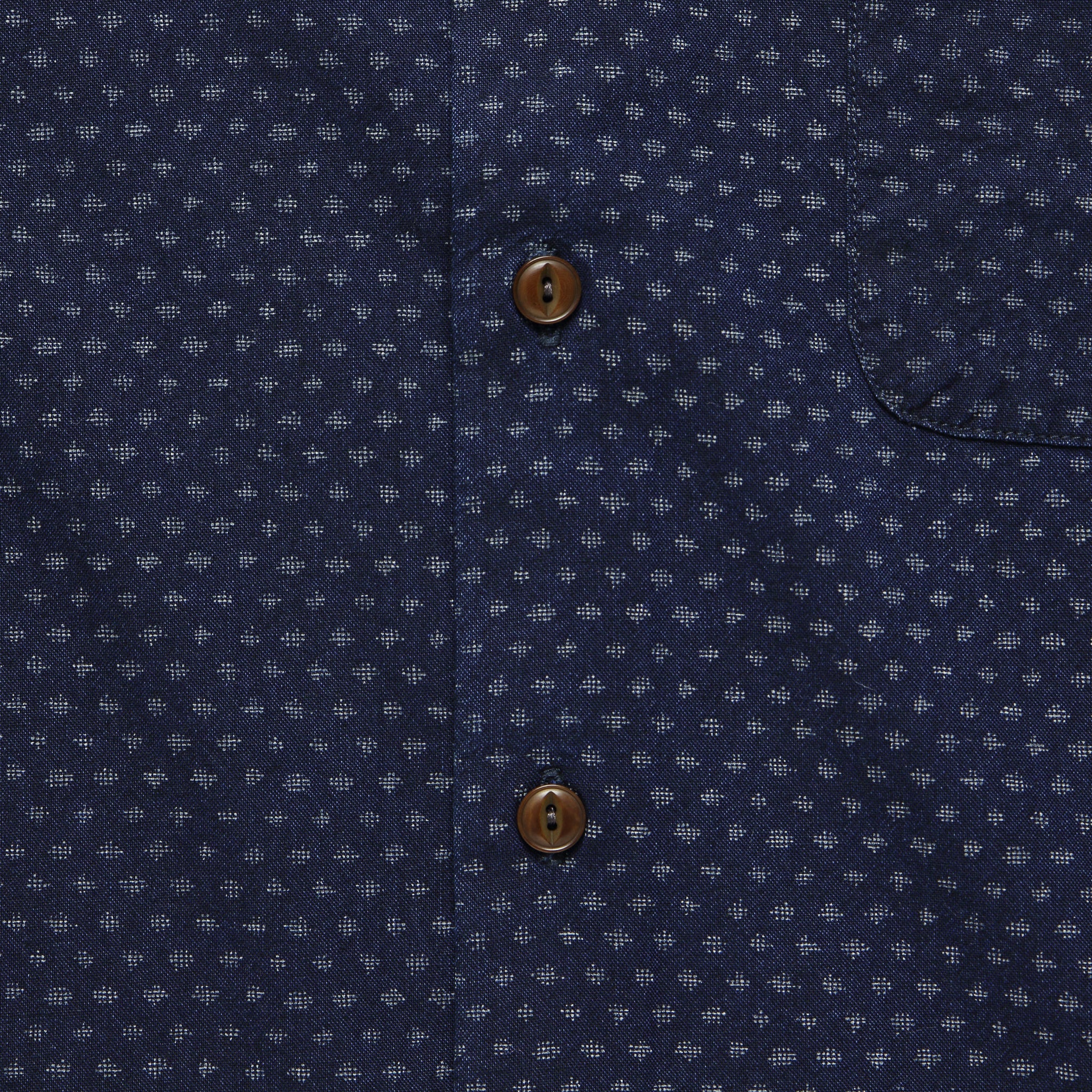 Coast Shirt - Indigo Fleck - Faherty - STAG Provisions - Tops - S/S Woven - Other Pattern