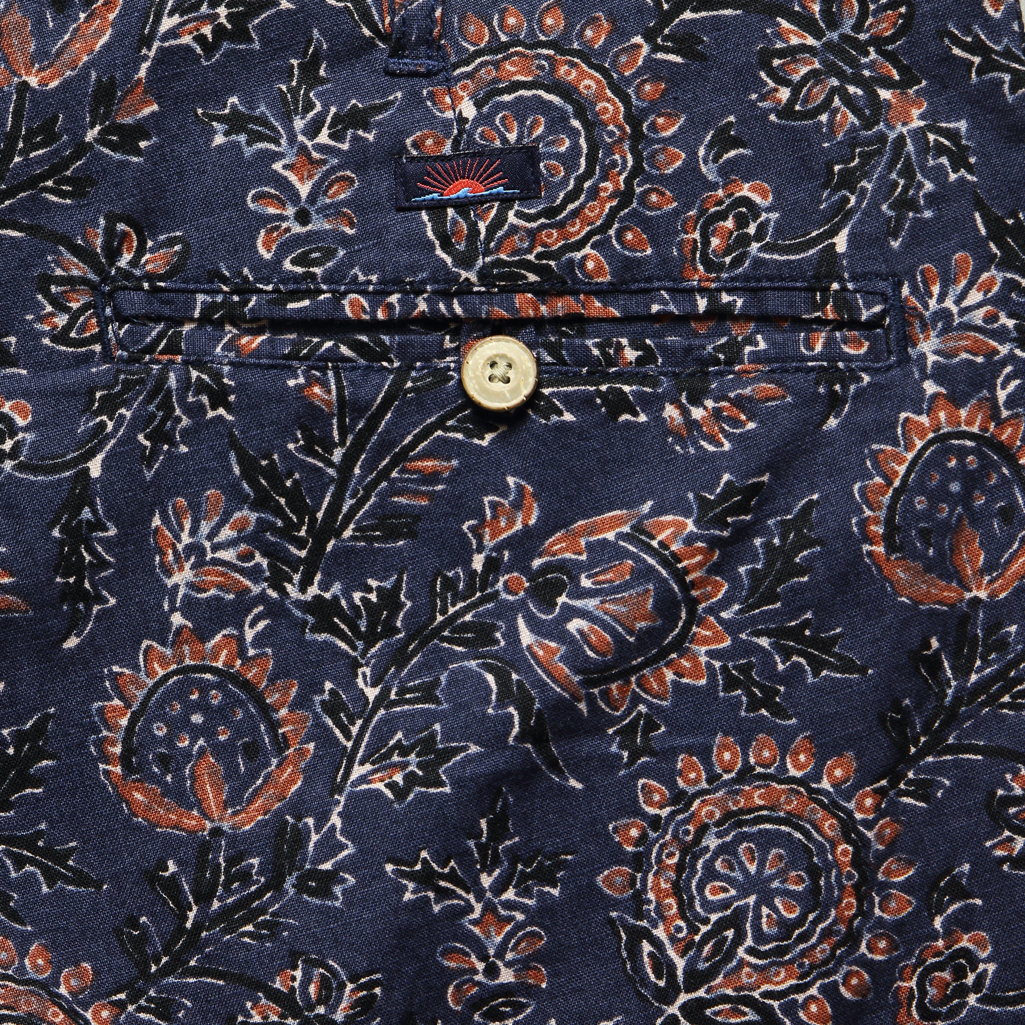 Printed Atoll Short - Indigo Floral - Faherty - STAG Provisions - Shorts - Floral