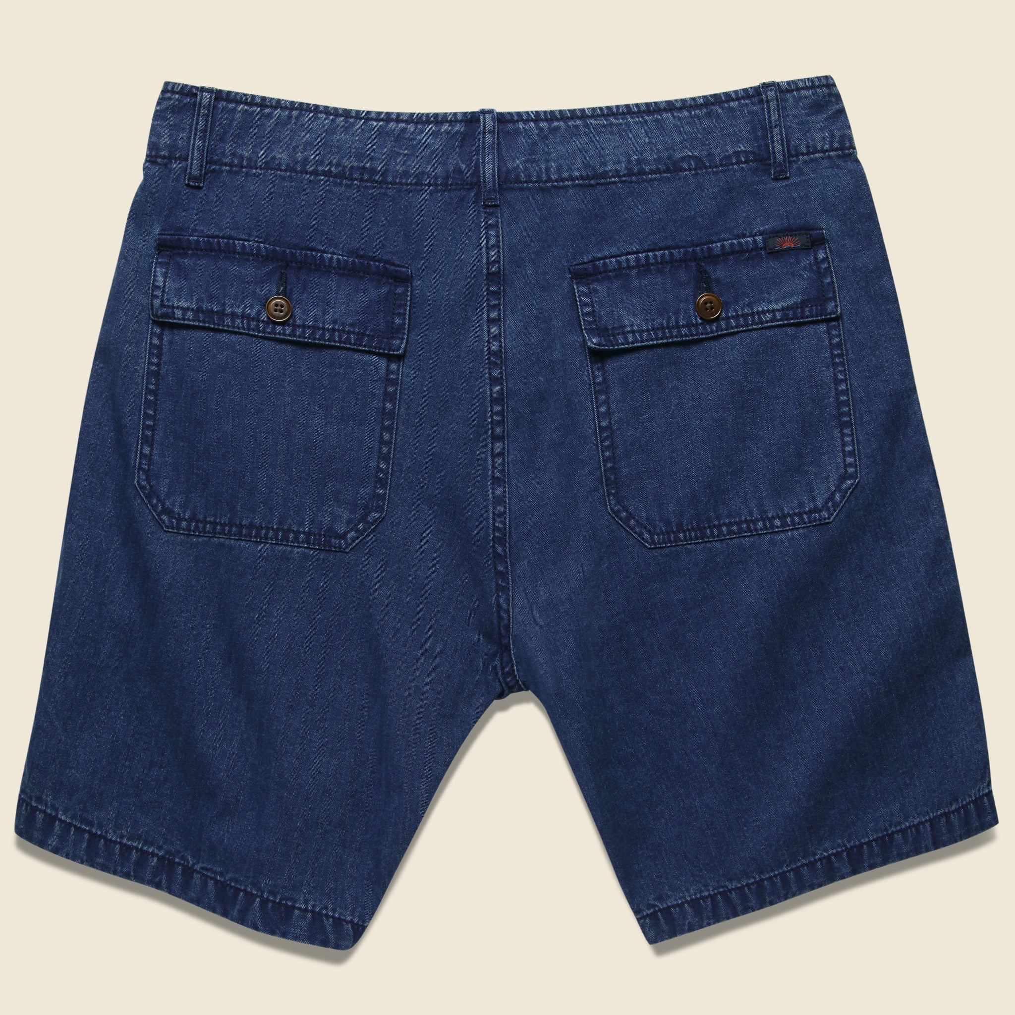 
                          Camp Short - Washed Indigo Herringbone - Faherty - STAG Provisions - Shorts - Solid
                        