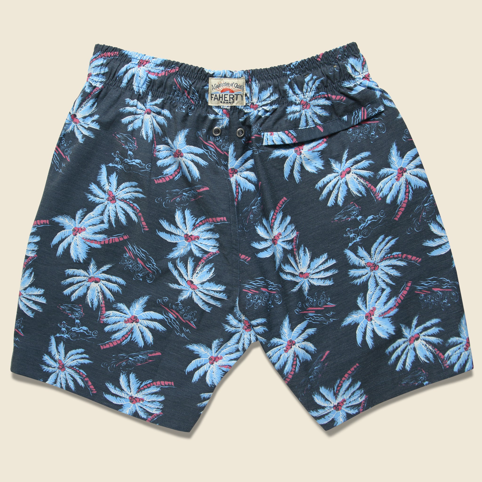 Beacon Trunk - Midnight Palm - Faherty - STAG Provisions - Shorts - Swim