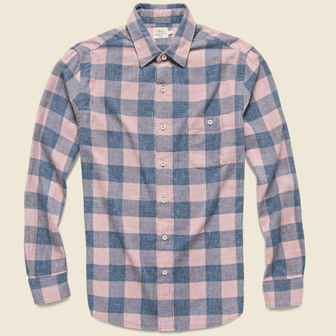 Faherty Faherty - L/S Doublecloth Seaview Shirt, SS19
