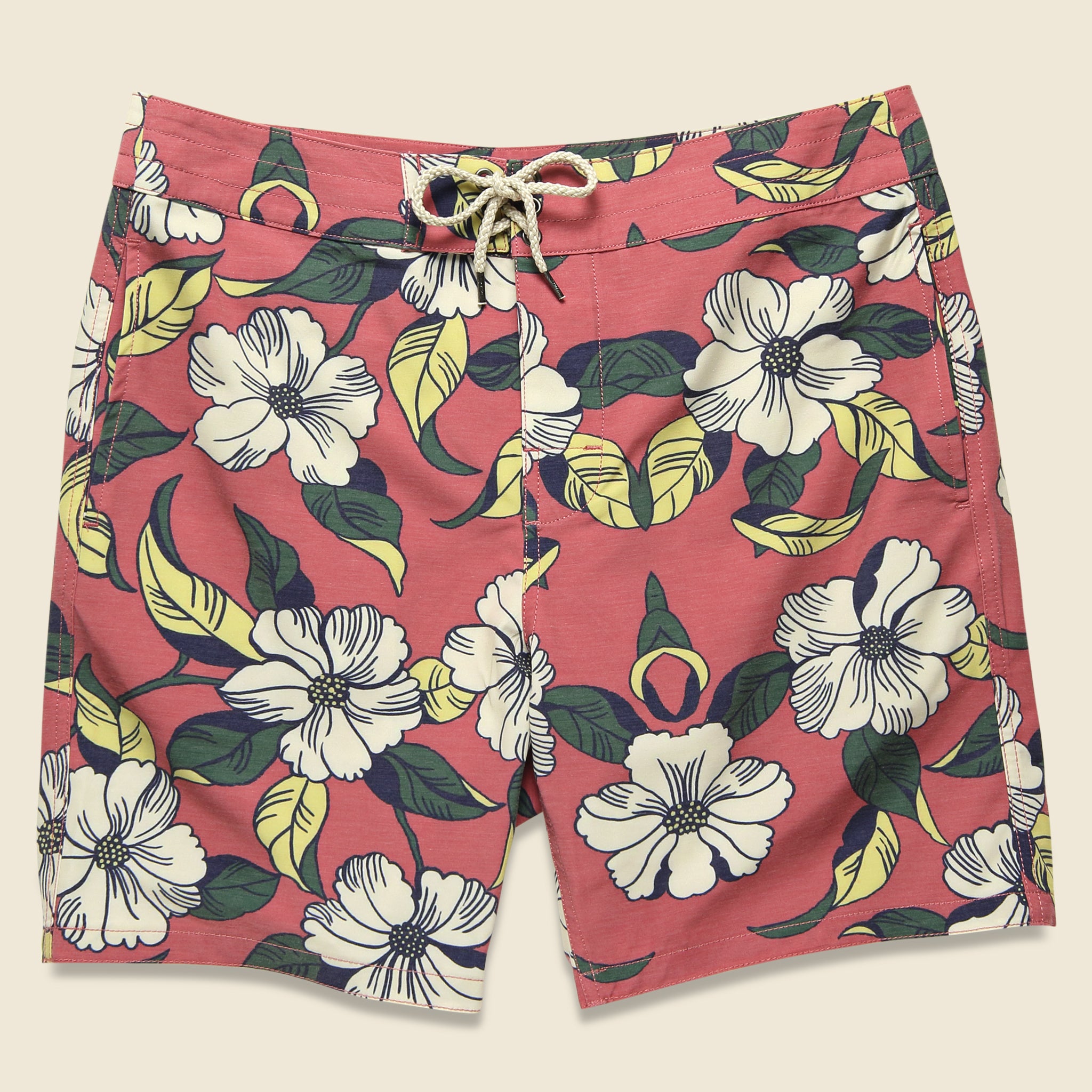Classic 7" Boardshort - Red Retro - Faherty - STAG Provisions - Shorts - Swim