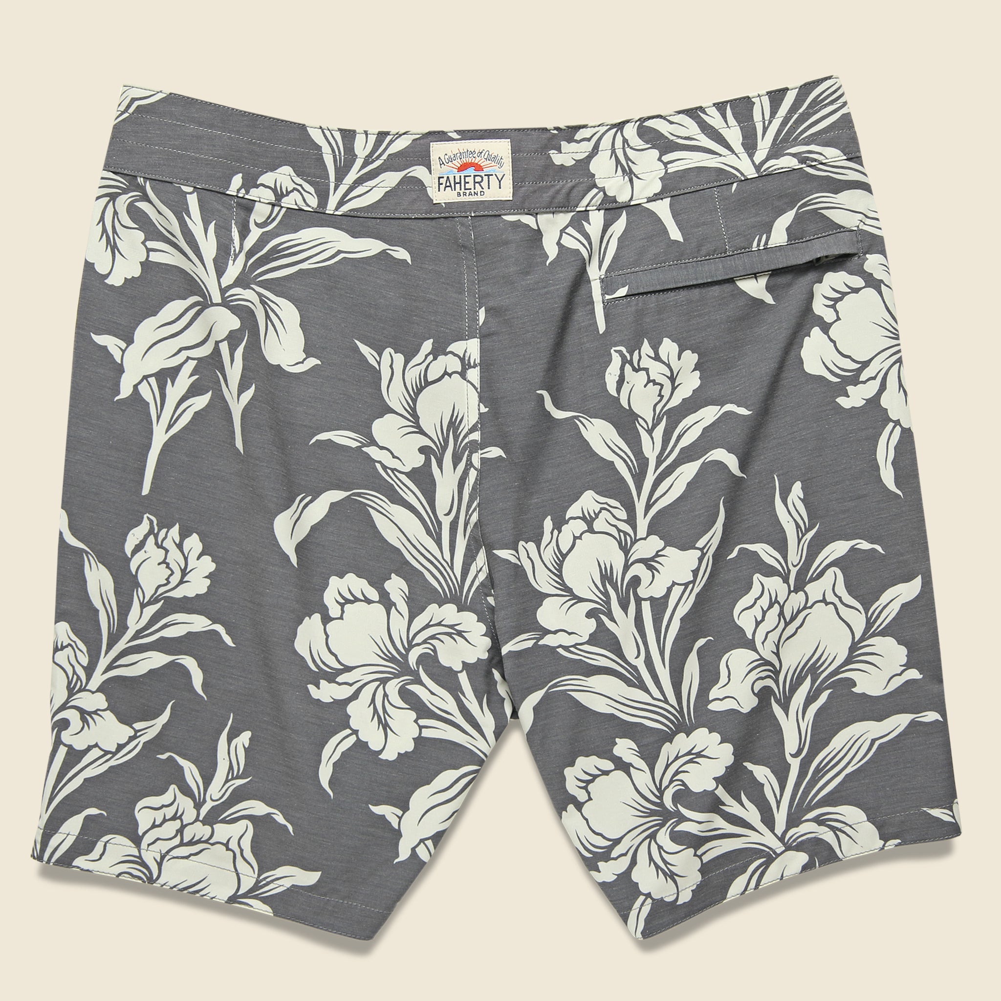 
                          Classic 7&quot; Boardshort - Black Floral - Faherty - STAG Provisions - Shorts - Swim
                        