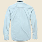 Knit Ventura Shirt - Blue - Faherty - STAG Provisions - Tops - L/S Knit