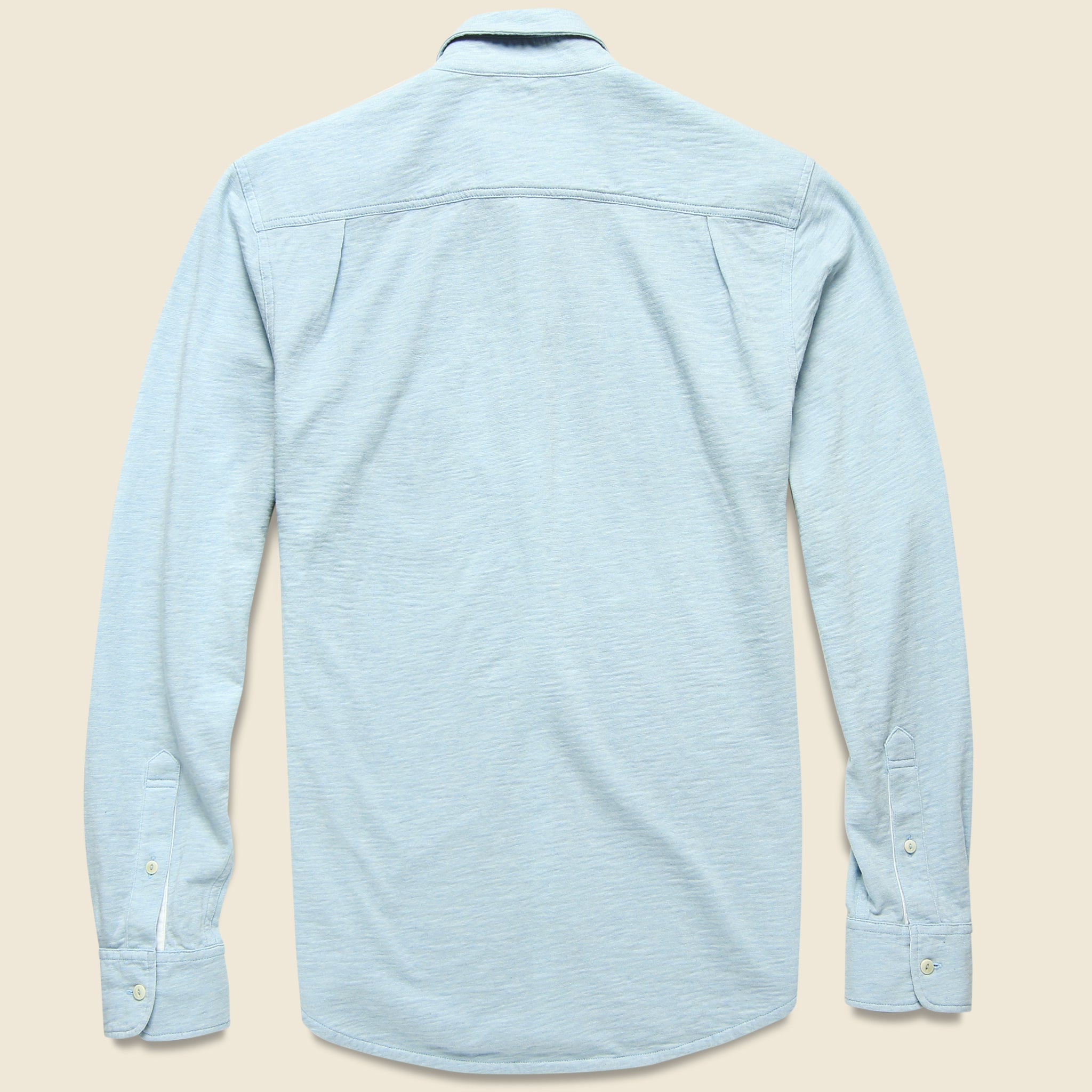 Knit Ventura Shirt - Blue - Faherty - STAG Provisions - Tops - L/S Knit