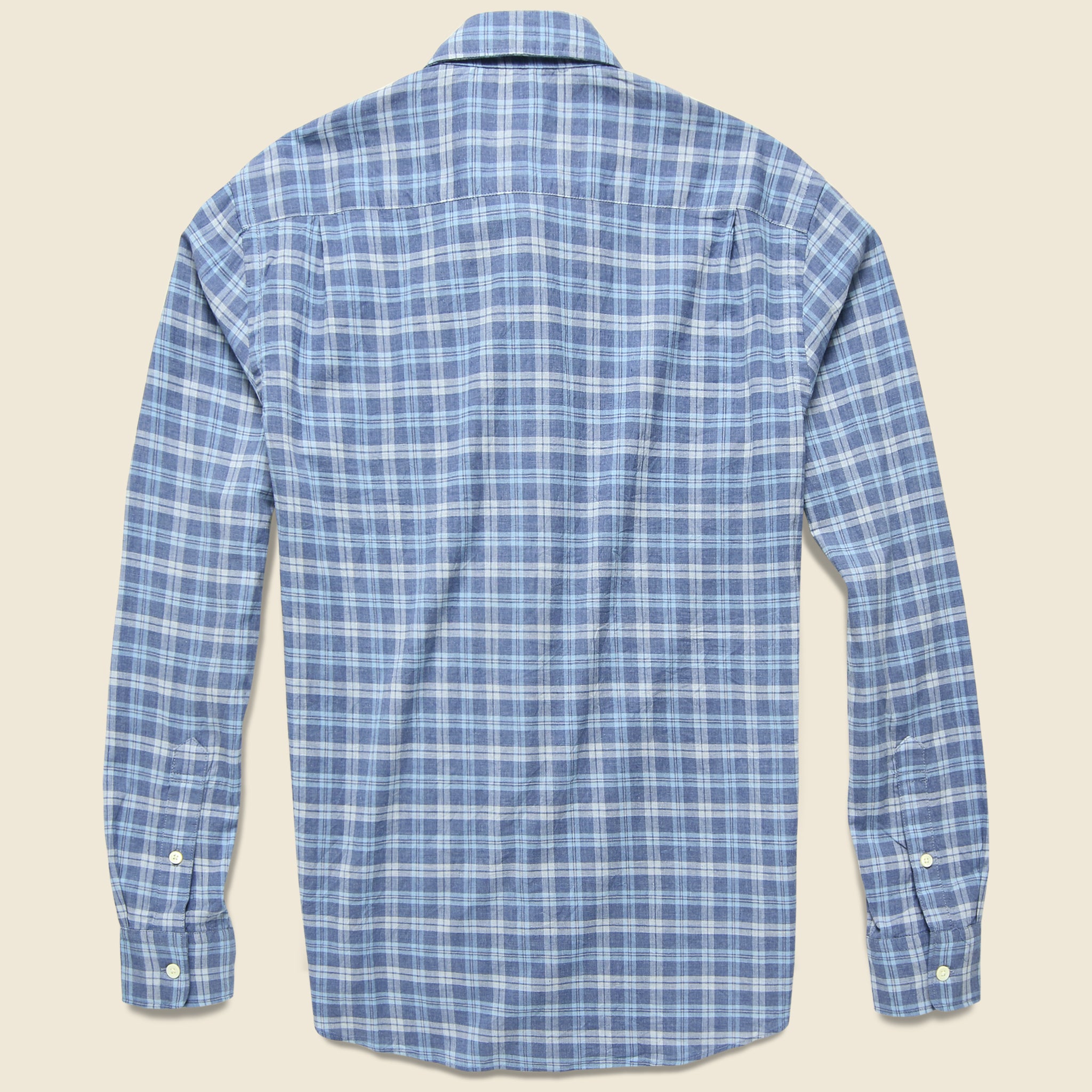 
                          Pacific Shirt - Melange Blue Multi - Faherty - STAG Provisions - Tops - L/S Woven - Plaid
                        