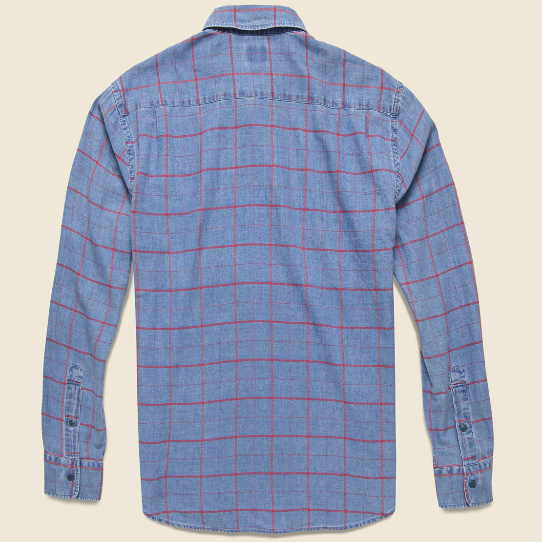 Ventura Shirt - Washed Red Windowpane - Faherty - STAG Provisions - Tops - L/S Woven - Plaid