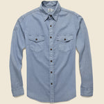 Radar Shirt - Flint Blue - Faherty - STAG Provisions - Tops - L/S Woven - Solid