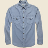 Radar Shirt - Flint Blue - Faherty - STAG Provisions - Tops - L/S Woven - Solid