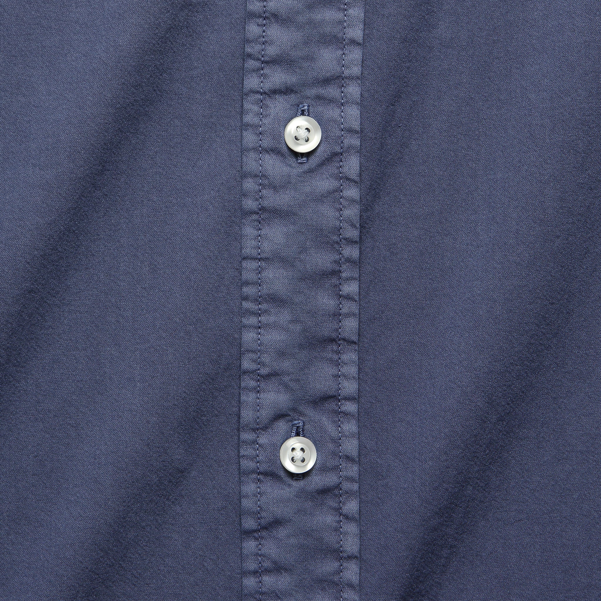 Garment Dyed Poplin Shirt - Navy - Faherty - STAG Provisions - Tops - L/S Woven - Solid