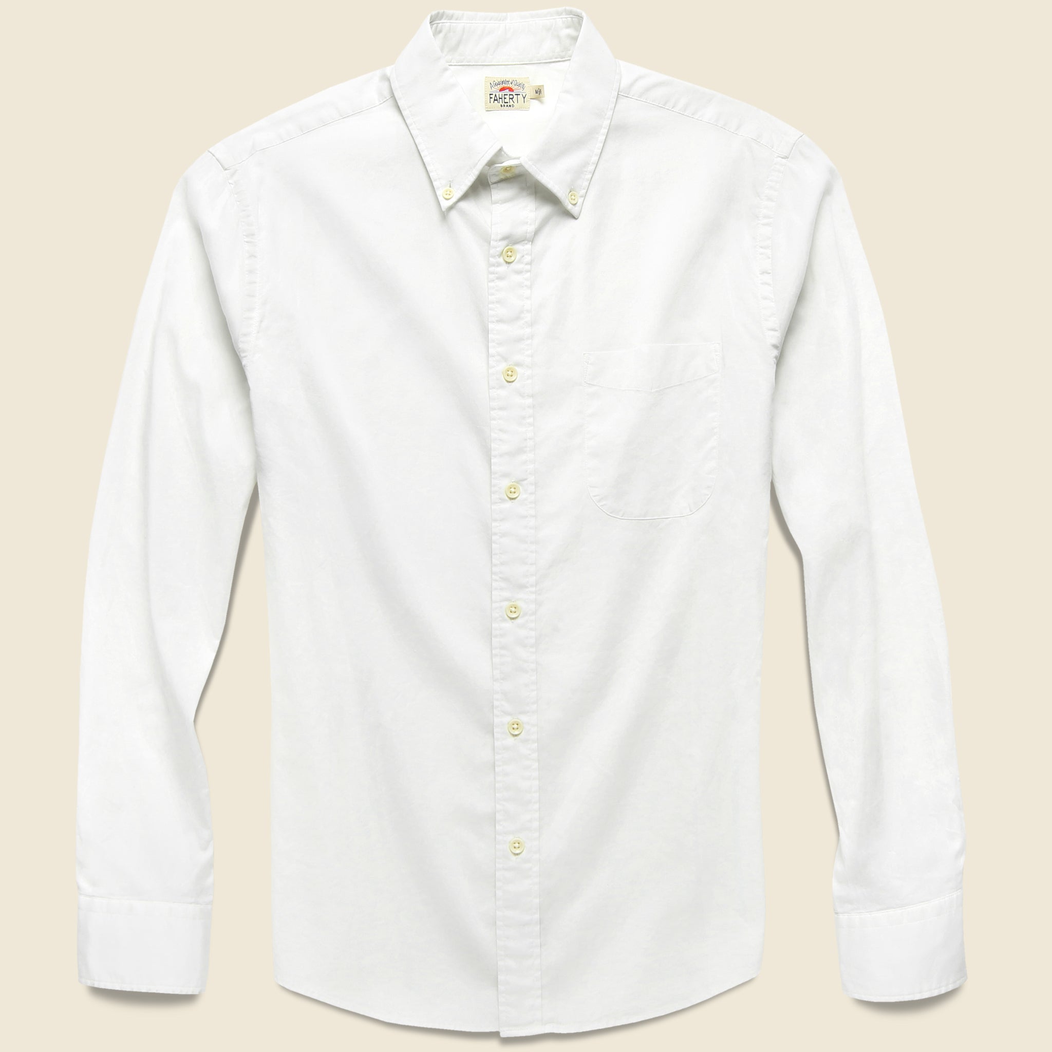 Faherty - L/S Garment Dyed Poplin Shirt, SS19 - Faherty - STAG Provisions - Tops - L/S Woven - Solid