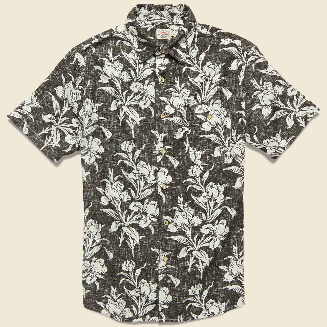 Faherty Faherty - S/S Reversible Print Coast Shirt, SS19