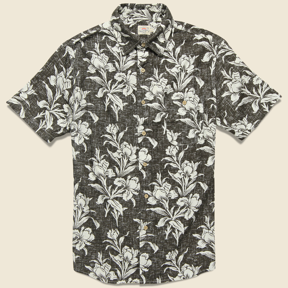 Faherty - S/S Reversible Print Coast Shirt, SS19