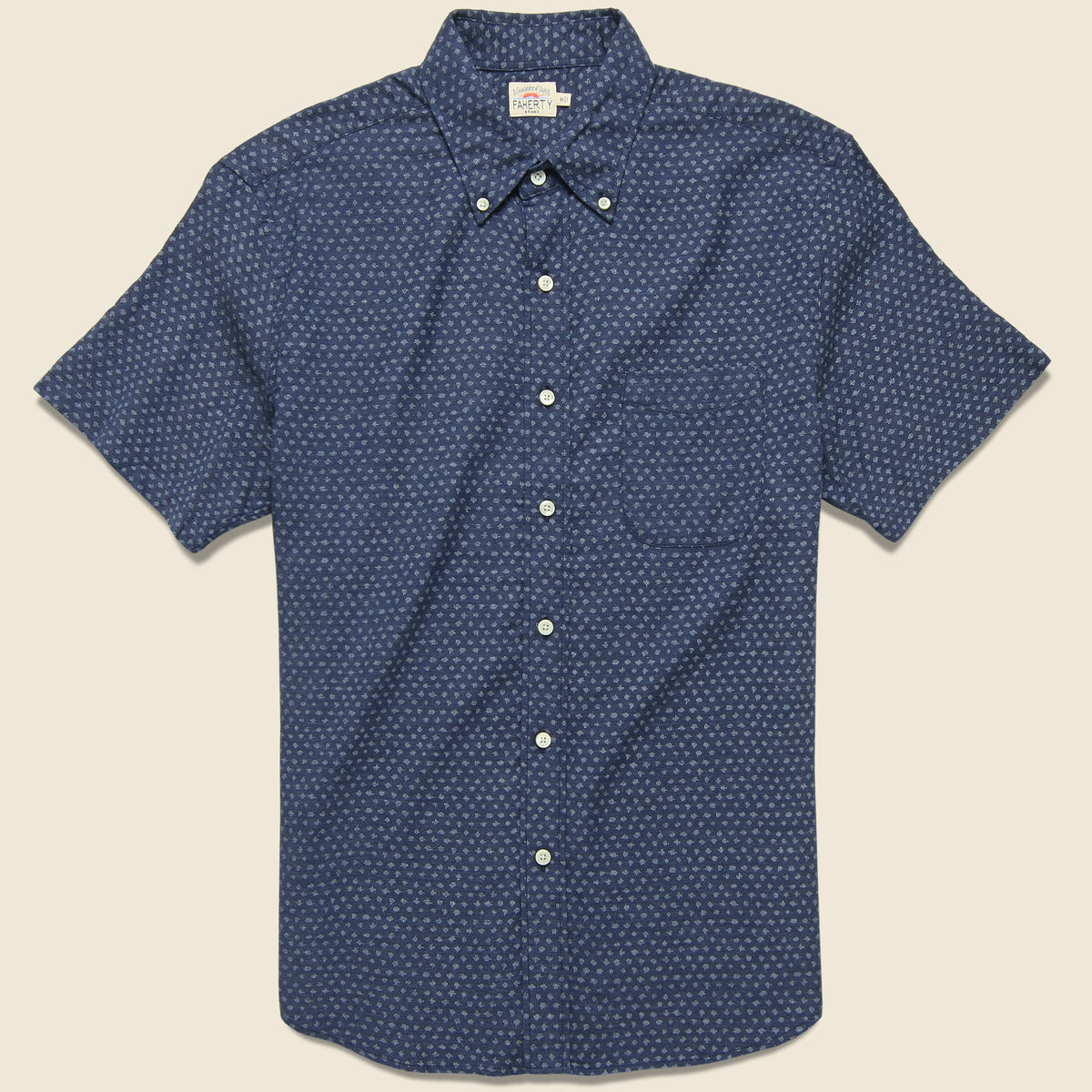 Pacific Shirt - Navy Fleck