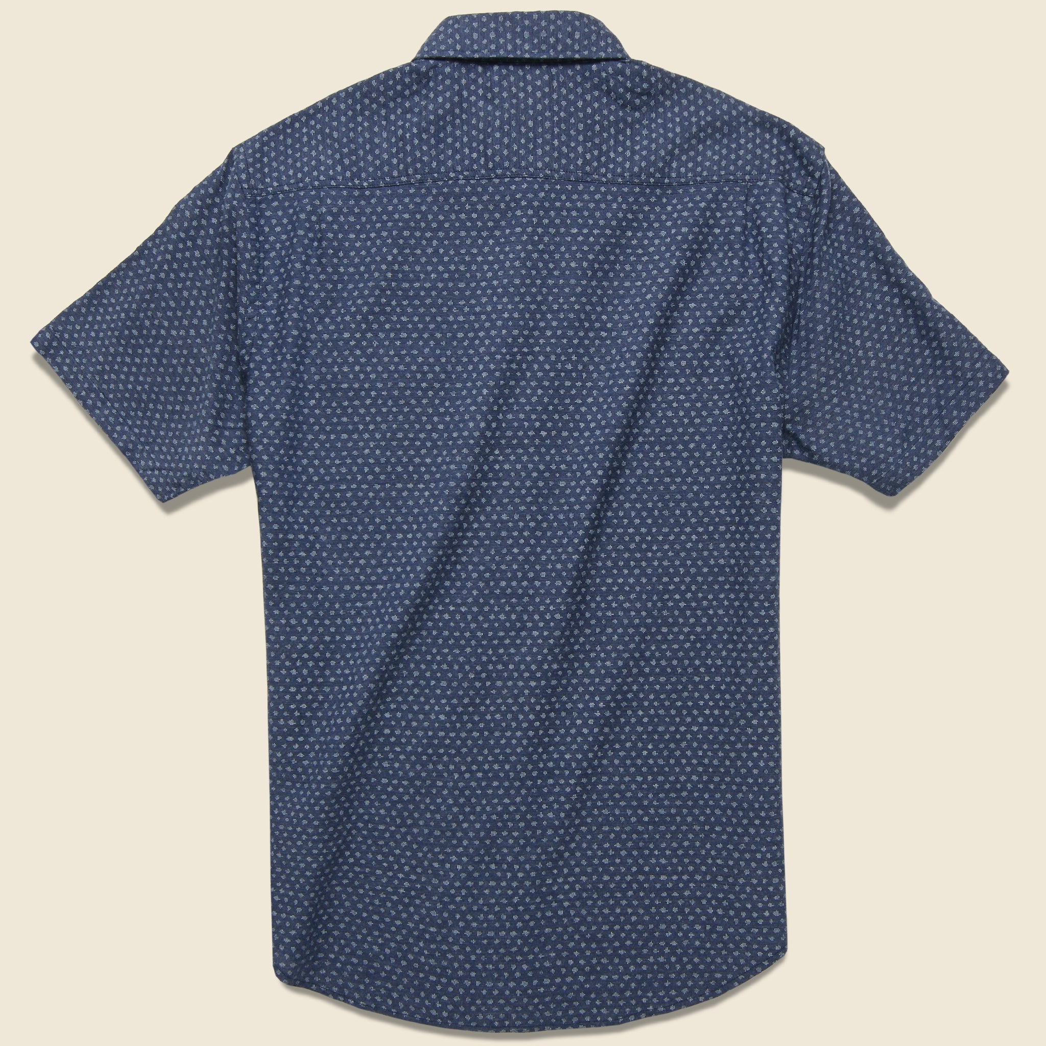 Pacific Shirt - Navy Fleck - Faherty - STAG Provisions - Tops - S/S Woven - Other Pattern