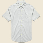 Stretch Oxford Shirt - Grey - Faherty - STAG Provisions - Tops - S/S Woven - Solid