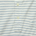 Jersey Beach Polo - White/Light Indigo - Faherty - STAG Provisions - Tops - S/S Knit