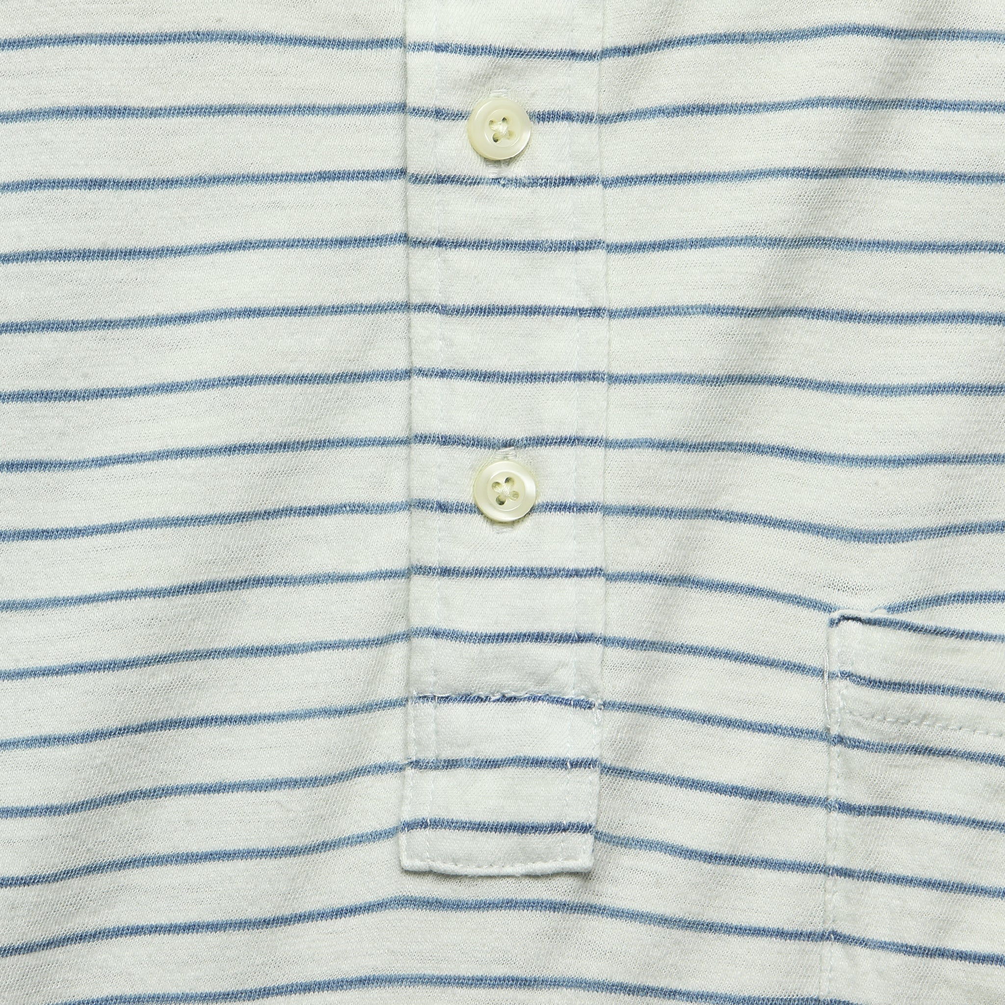 Jersey Beach Polo - White/Light Indigo - Faherty - STAG Provisions - Tops - S/S Knit