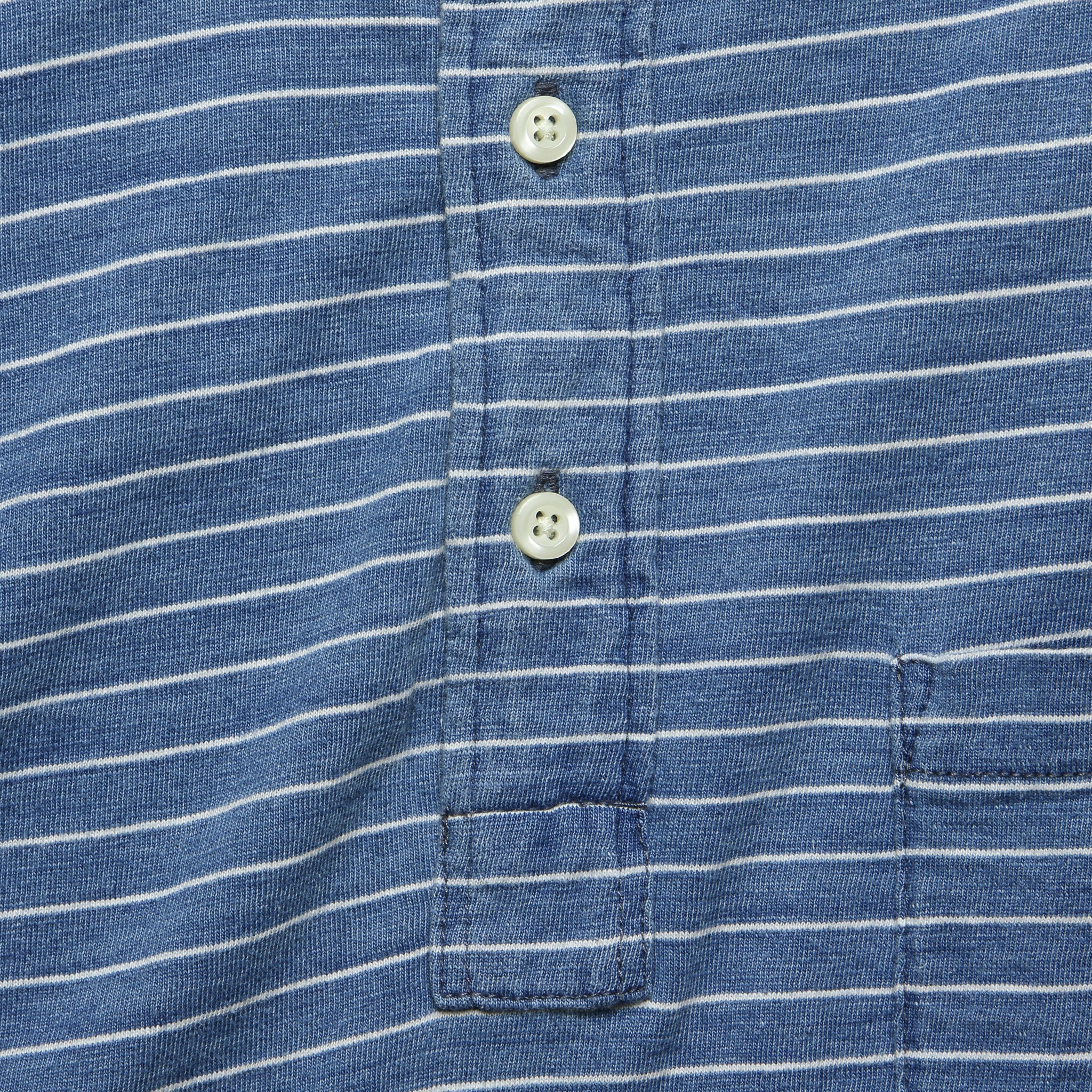 
                          Jersey Beach Polo - Medium Wash/White - Faherty - STAG Provisions - Tops - S/S Knit
                        