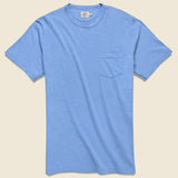 Garment Dyed Pocket Tee - Azure - Faherty - STAG Provisions - Tops - S/S Tee