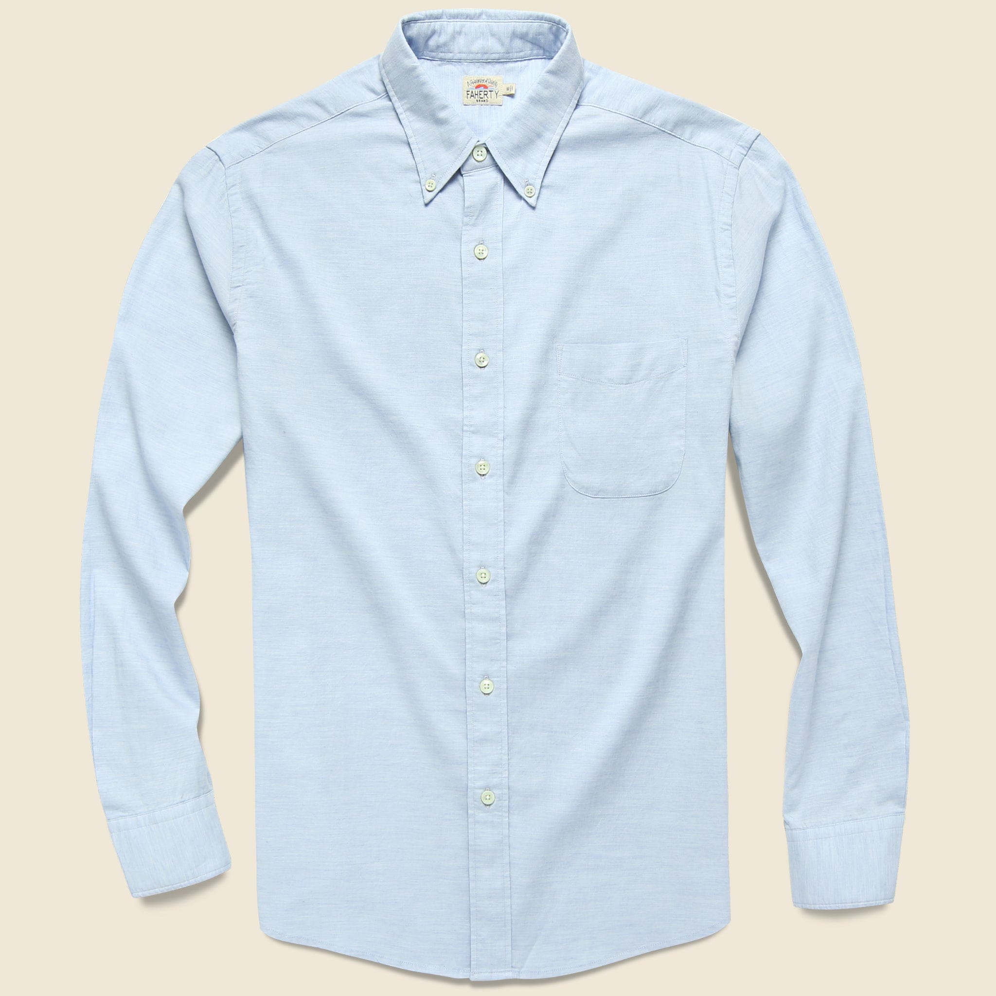 Stretch Oxford Shirt - Blue Heather