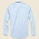 Stretch Oxford Shirt - Blue Heather - Faherty - STAG Provisions - Tops - L/S Woven - Solid