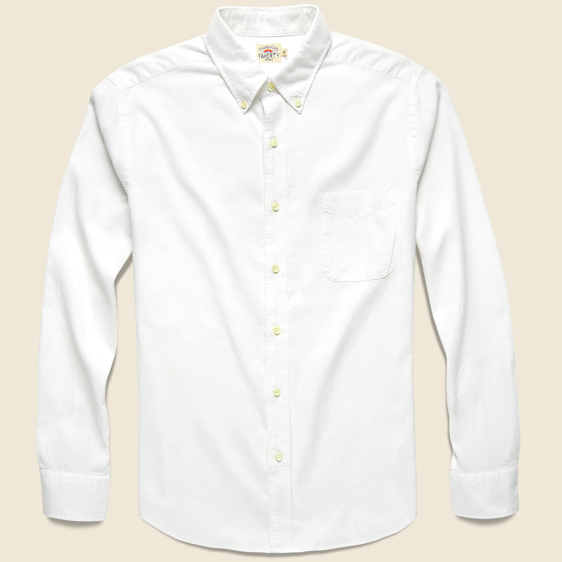 Faherty Stretch Oxford Shirt - White