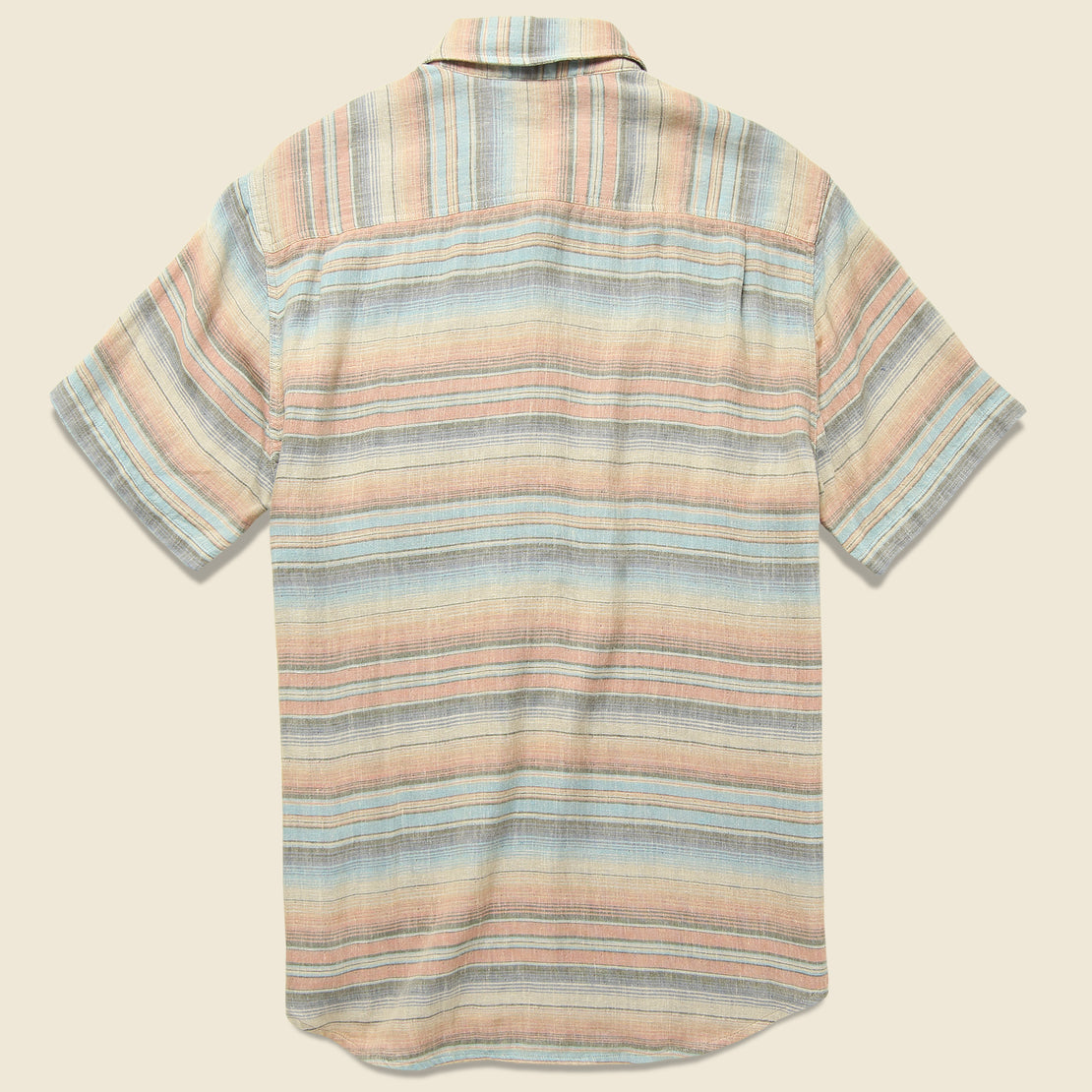 Doublecloth Coast Shirt - Evening Playa - Faherty - STAG Provisions - Tops - S/S Woven - Stripe