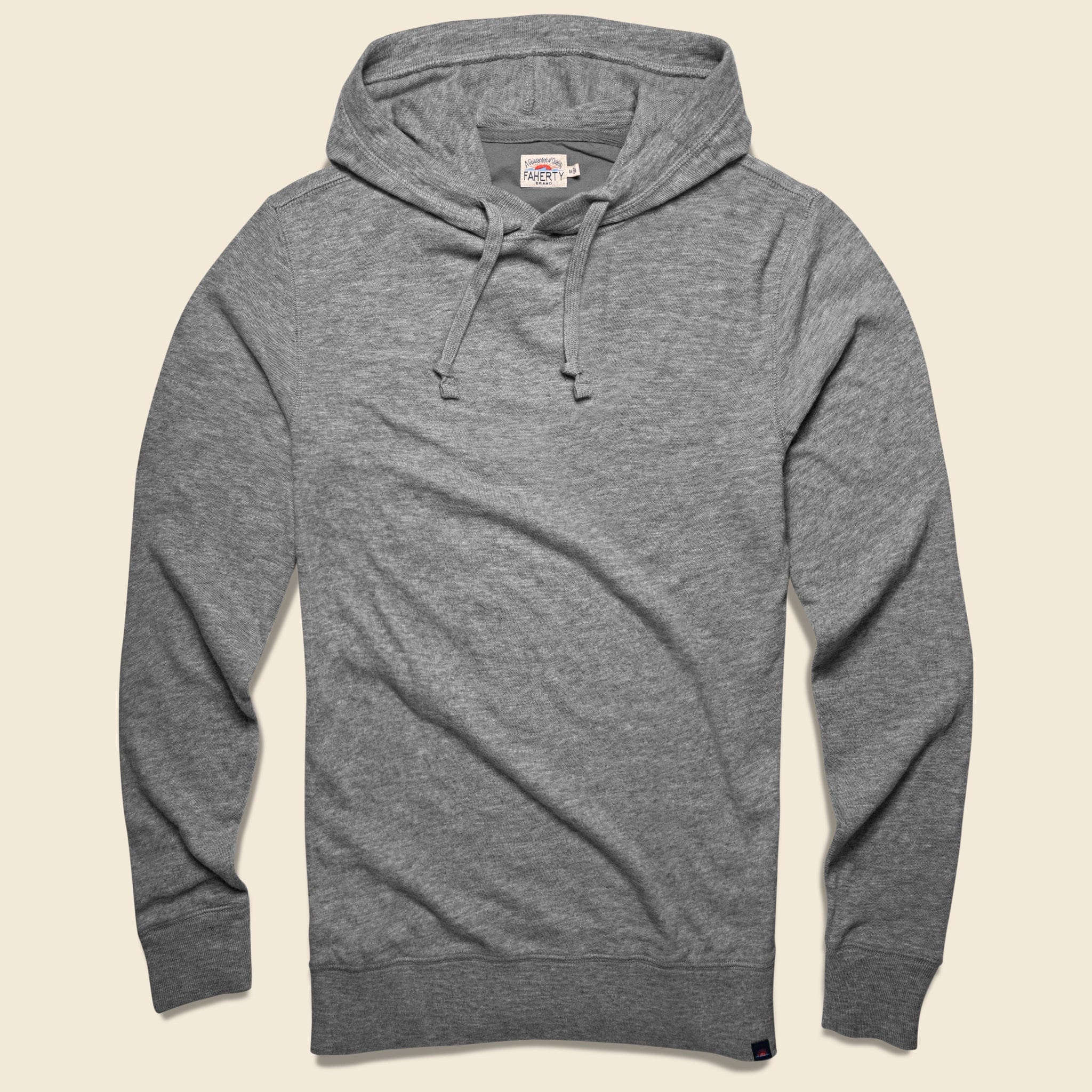 Slub Cotton Hoodie - Heather Grey - Faherty - STAG Provisions - Tops - L/S Knit