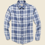 Indigo Seaview Shirt - Nautilus Plaid - Faherty - STAG Provisions - Tops - L/S Woven - Plaid
