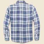 Indigo Seaview Shirt - Nautilus Plaid - Faherty - STAG Provisions - Tops - L/S Woven - Plaid