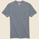 Garment Dyed Pocket Tee - Storm Blue - Faherty - STAG Provisions - Tops - S/S Tee