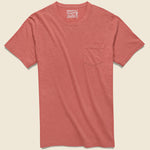 Garment Dyed Pocket Tee - Hermosa Red - Faherty - STAG Provisions - Tops - S/S Tee