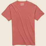 Garment Dyed Pocket Tee - Hermosa Red - Faherty - STAG Provisions - Tops - S/S Tee