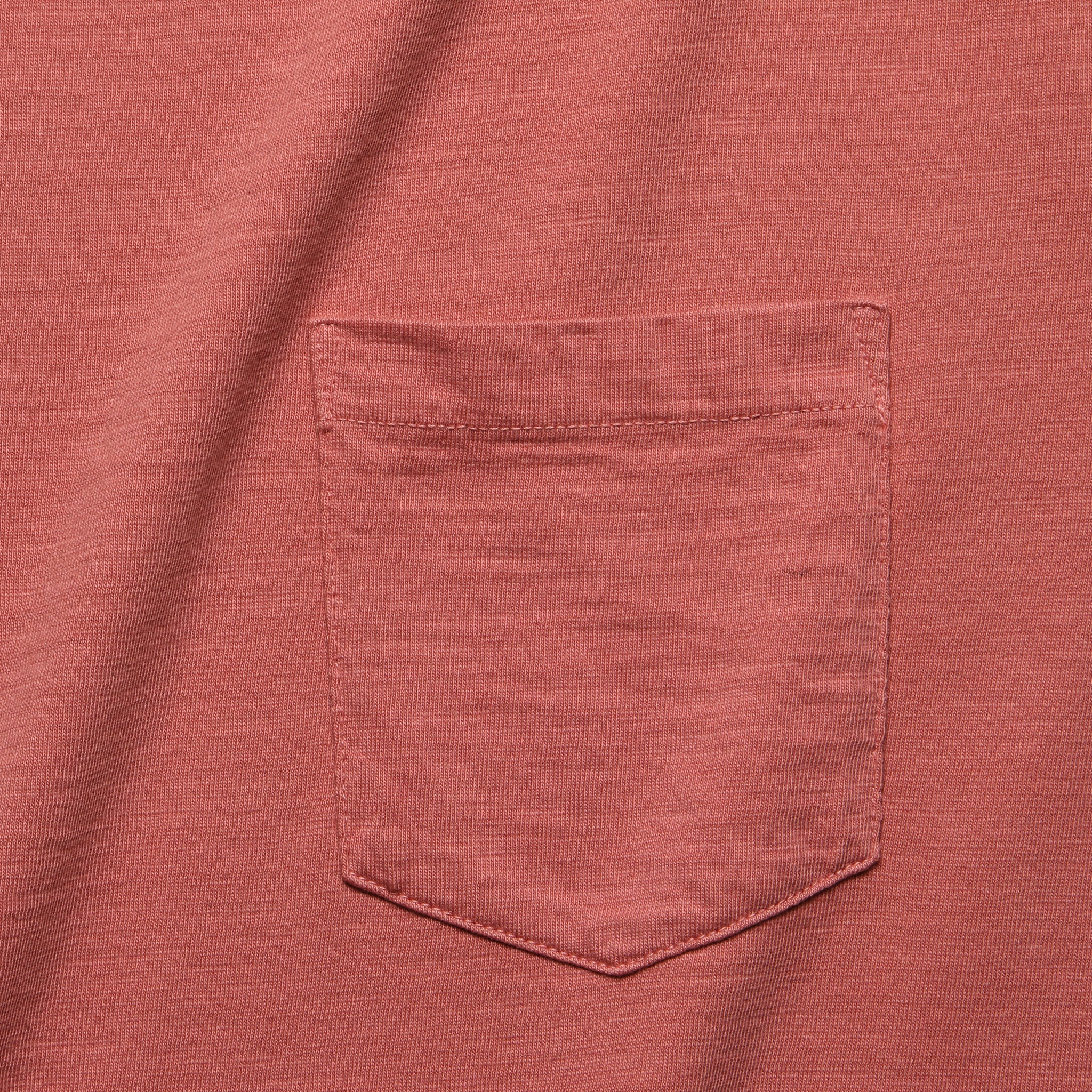 Garment Dyed Pocket Tee - Hermosa Red - Faherty - STAG Provisions - Tops - S/S Tee