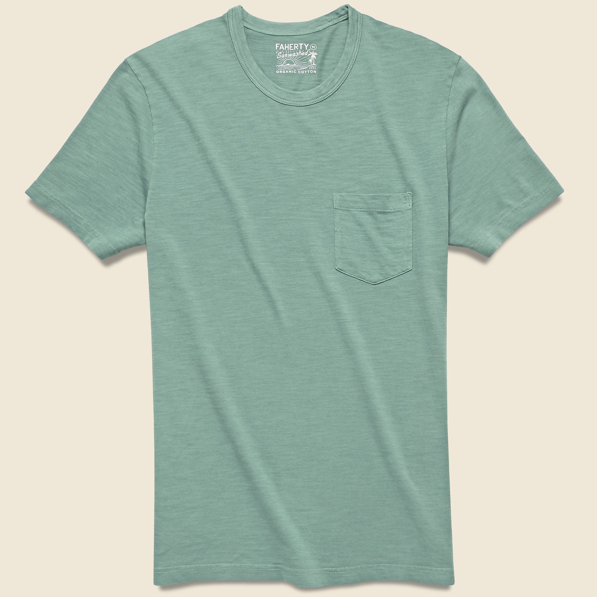 Garment Dyed Pocket Tee - Jade - Faherty - STAG Provisions - Tops - S/S Tee
