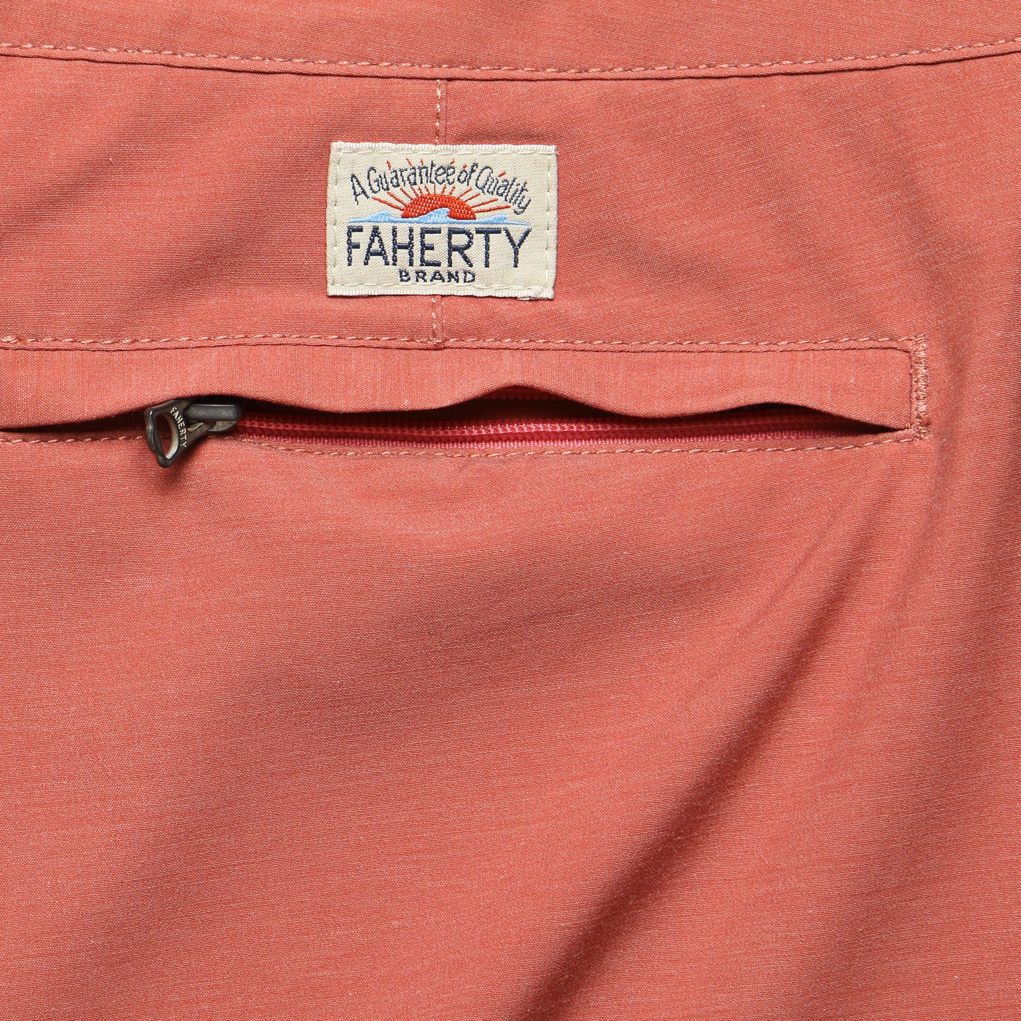 All Day Short - Venice Red - Faherty - STAG Provisions - Shorts - Solid