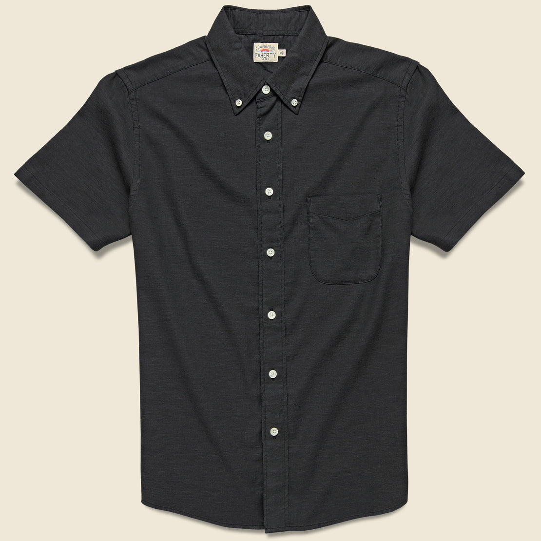 Faherty Stretch Oxford Shirt - Black