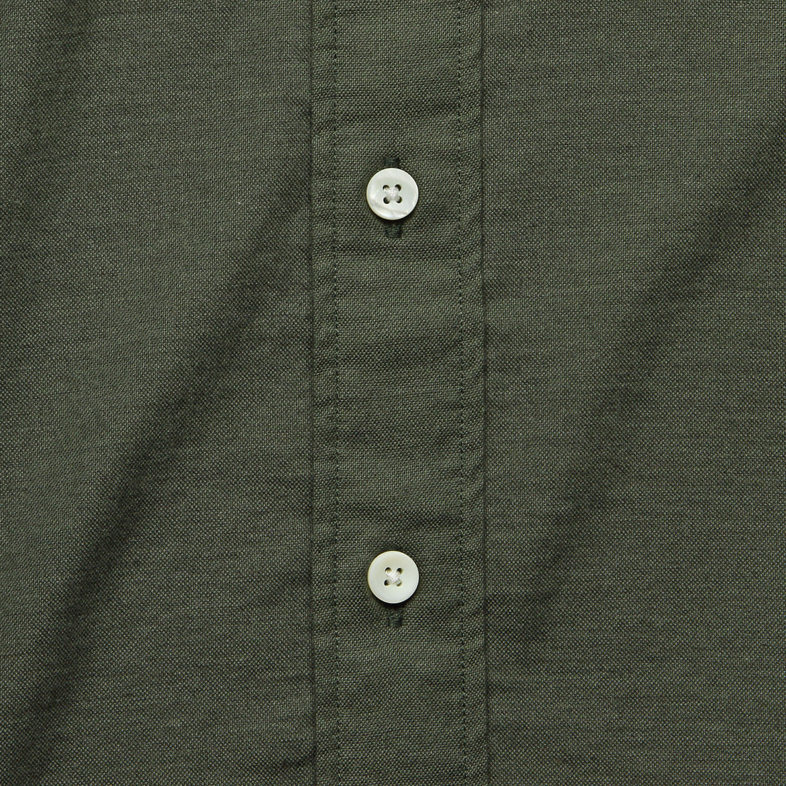 Stretch Oxford Shirt - Olive - Faherty - STAG Provisions - Tops - S/S Woven - Solid