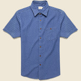 Playa Shirt - Eco Indigo Geo - Faherty - STAG Provisions - Tops - S/S Woven - Other Pattern