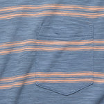 Stripe Garment Dyed Pocket Tee - Coast Coral - Faherty - STAG Provisions - Tops - S/S Tee