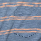 Stripe Garment Dyed Pocket Tee - Coast Coral - Faherty - STAG Provisions - Tops - S/S Tee