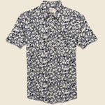 Knit Seasons Shirt - Navy Avallinas Print - Faherty - STAG Provisions - Tops - S/S Woven - Floral