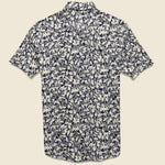 Knit Seasons Shirt - Navy Avallinas Print - Faherty - STAG Provisions - Tops - S/S Woven - Floral