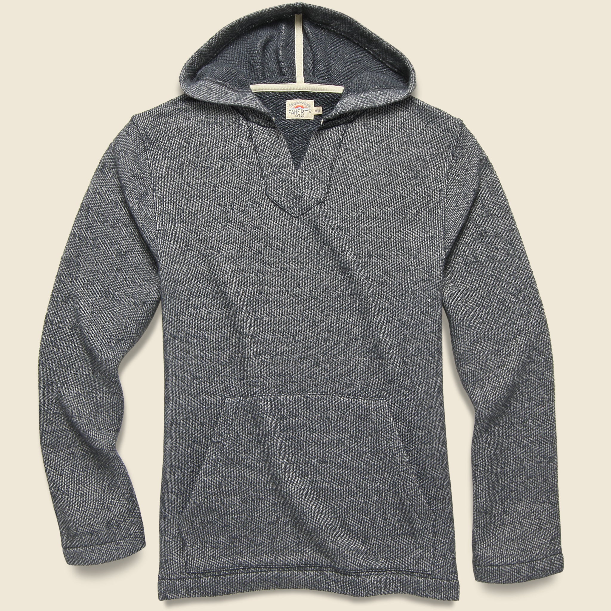 Baja Beach Poncho - Granite - Faherty - STAG Provisions - Tops - Fleece / Sweatshirt