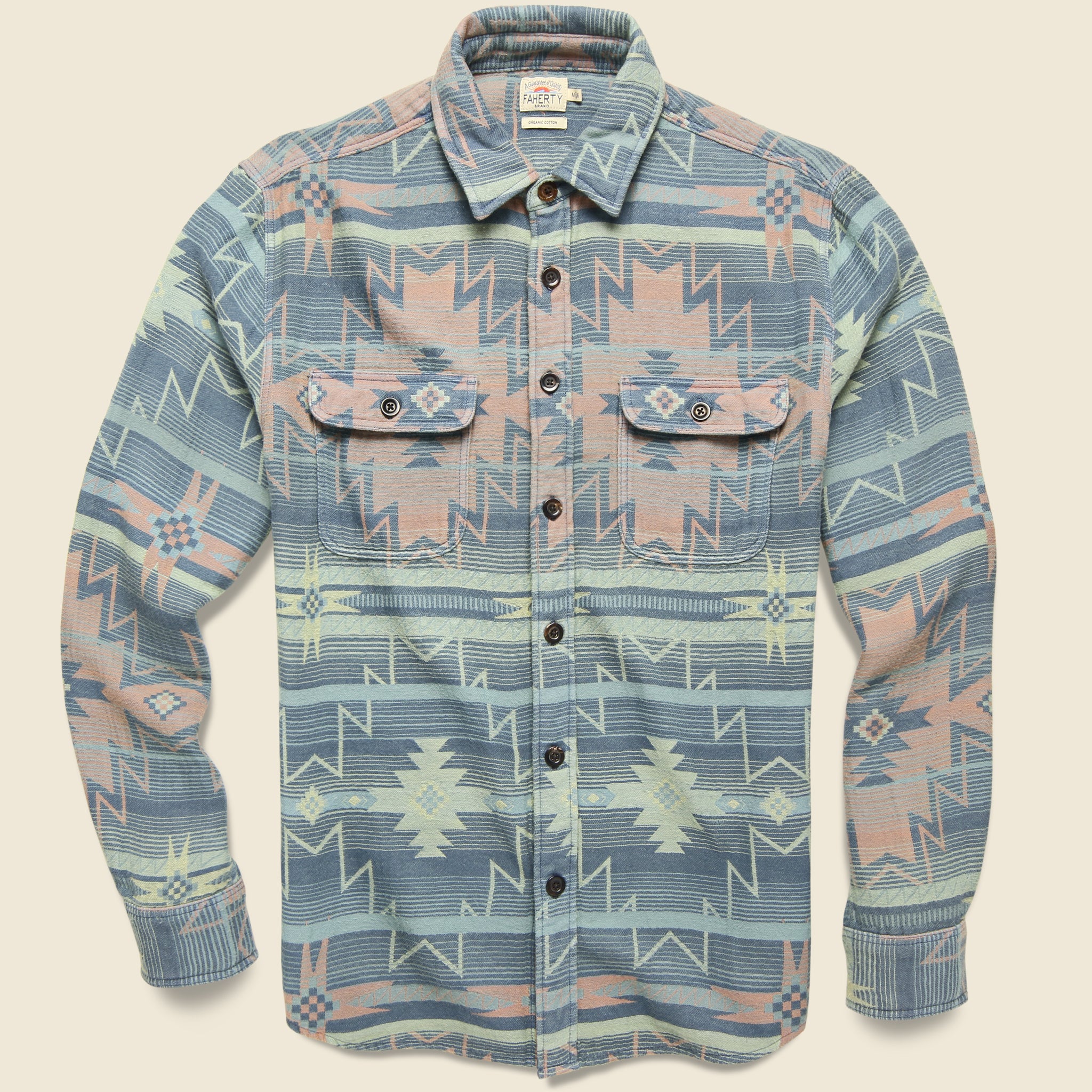 Canyon Overshirt - Pacific Morning Star - Faherty - STAG Provisions - Tops - L/S Woven - Overshirt
