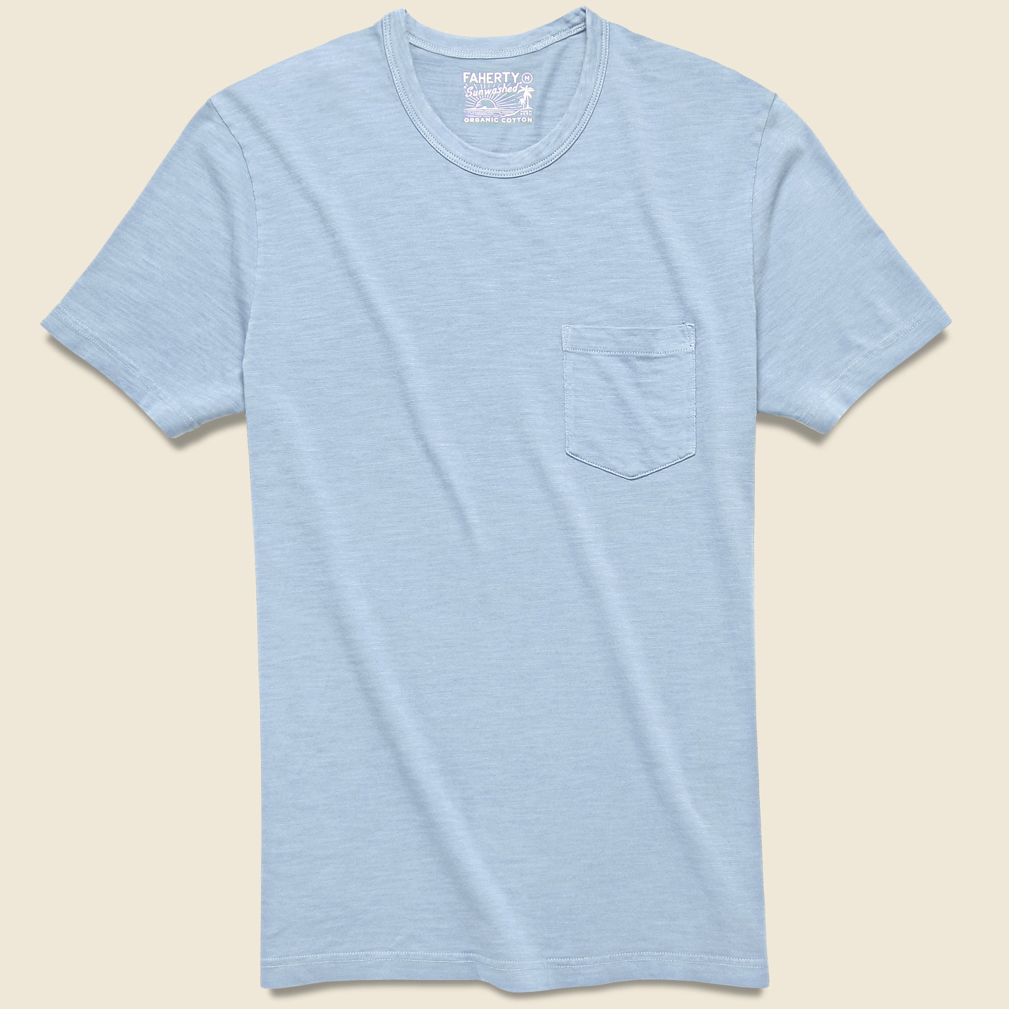 Garment Dyed Pocket Tee - Dusk Blue - Faherty - STAG Provisions - Tops - S/S Tee