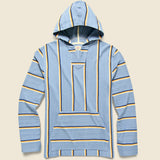 Biarritz Hoodie - Faded Denim Stripe - Faherty - STAG Provisions - Tops - Fleece / Sweatshirt
