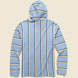 Biarritz Hoodie - Faded Denim Stripe - Faherty - STAG Provisions - Tops - Fleece / Sweatshirt